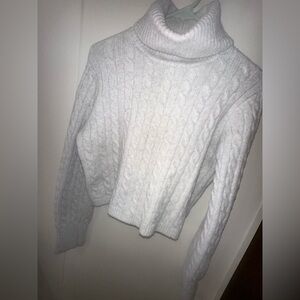 Jessica Simpson Cropped Turtleneck Sweater